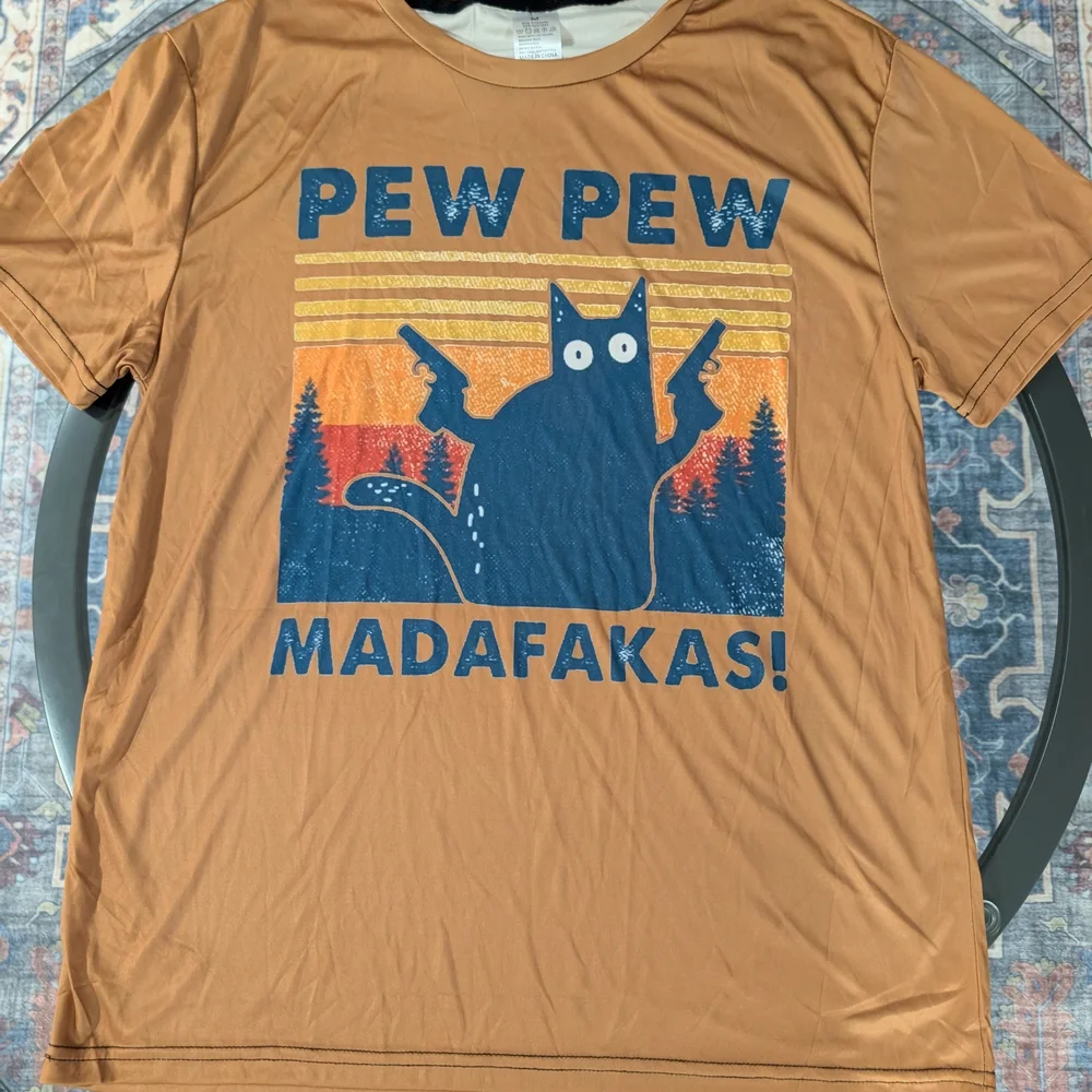 Brown Pew Pew Madafakas Tee